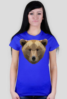 HRYBA -LOW POLY BEAR - KOSZULKA DAMSKA
