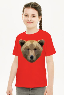 HRYBA -LOW POLY BEAR - KOSZULKA DZIECIĘCA