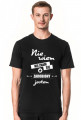 Koszulka męska ciemna - Nie wiem, nie znam się, zarobiony jestem