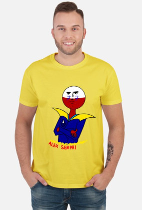 Polski Aleksander Siódmy -Aleks Senpai - koszulka męska