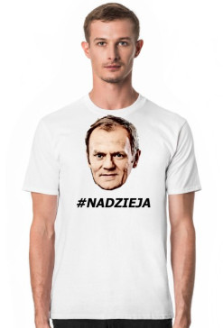 Koszulka #Nadzieja (biała - męska)