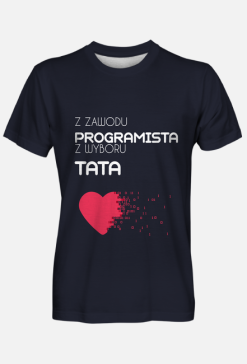 Koszulka męska z nadrukiem o programowaniu