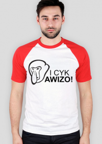 Koszulka ,,I cyk awizo" czerwony dodatek