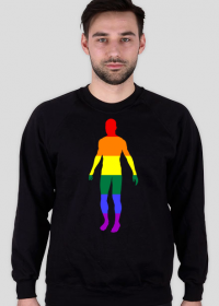 LGBT | CZŁOWIEK - bluza męska bez kaptura