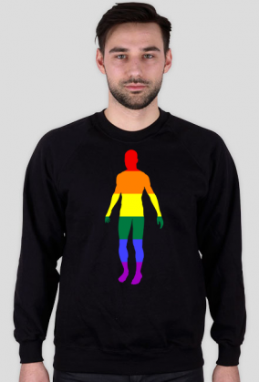 LGBT | CZŁOWIEK - bluza męska bez kaptura