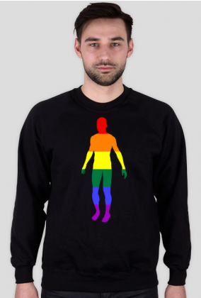 LGBT | CZŁOWIEK - bluza męska bez kaptura