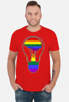 LGBT | BRAIN - męska koszulka