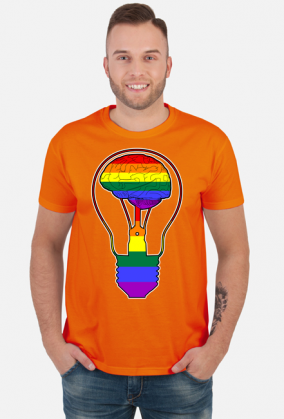 LGBT | BRAIN - męska koszulka