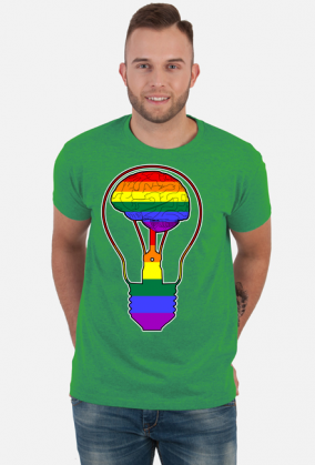 LGBT | BRAIN - męska koszulka