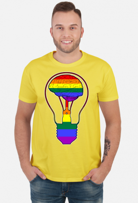 LGBT | BRAIN - męska koszulka