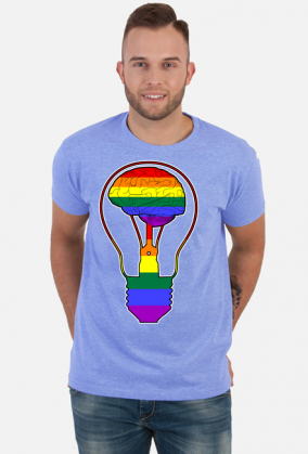 LGBT | BRAIN - męska koszulka