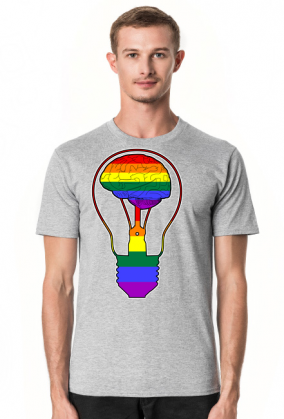 LGBT | BRAIN - męska koszulka