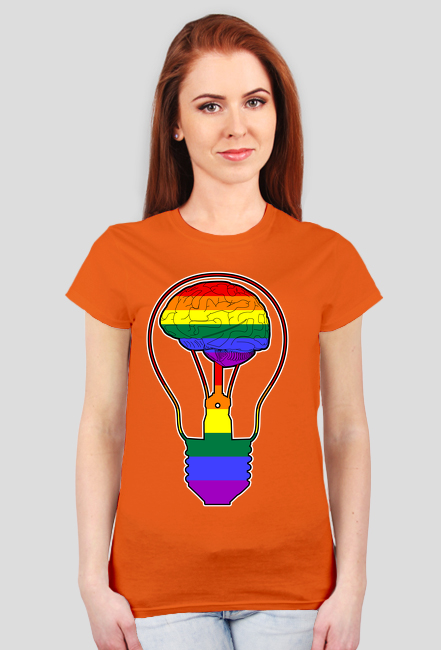 LGBT | BRAIN - damska koszulka