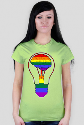 LGBT | BRAIN - damska koszulka