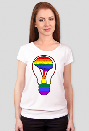 LGBT | BRAIN - damska koszulka