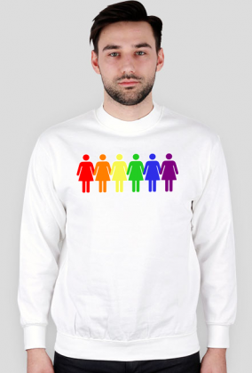 LGBT / TOLERANCJA | KOBIETY - bluza męska bez kaptura