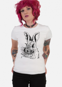 T-shirt damska z motywem królika
