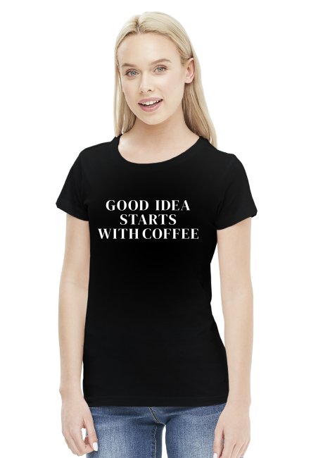 COFFEE - koszulka czarna