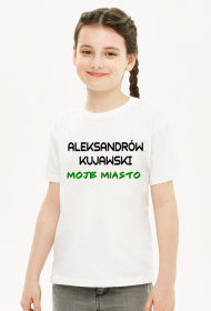 Aleksandrów Kujawski Moje miasto t-shirt dziewczynka