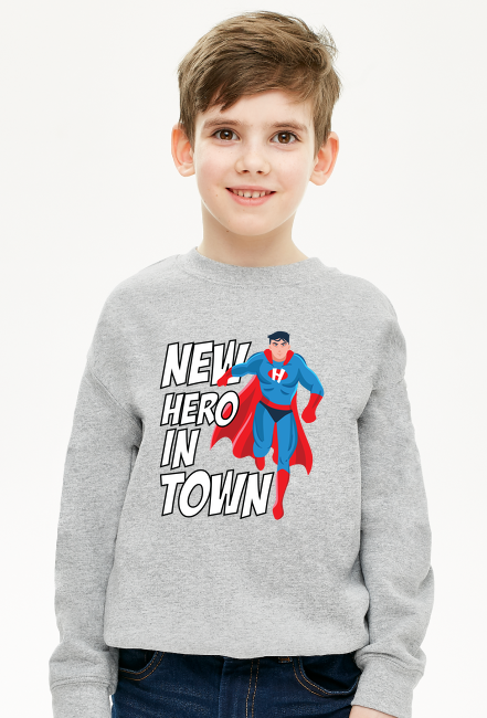 Bluza "New Hero in Town" - superman