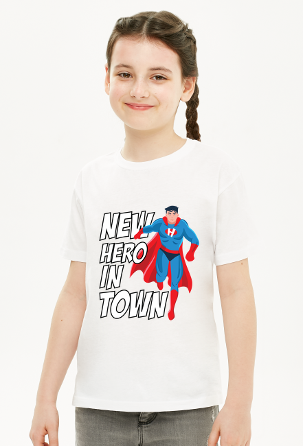 Koszulka "New Hero in Town" - superman
