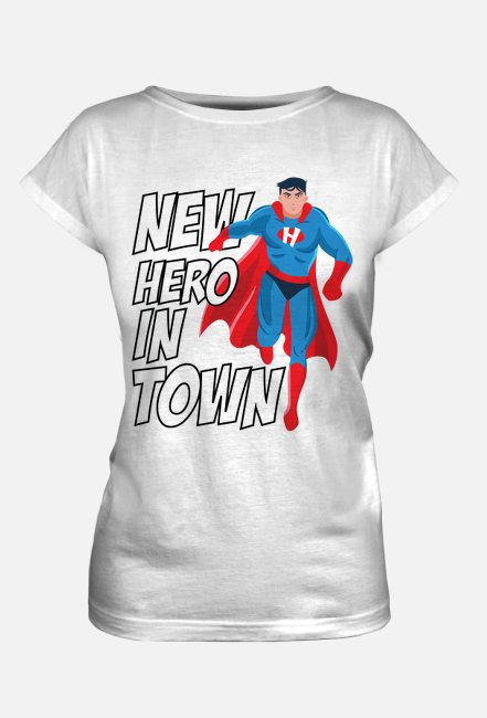 Koszulka "New Hero in Town" - superman