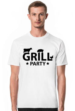Koszulka męska jasna - Grill party
