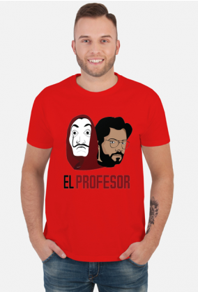 El Profesor Dom z Papieru koszulka męska