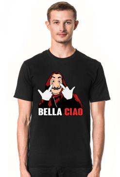 Bella Ciao Dom z Papieru koszulka męska