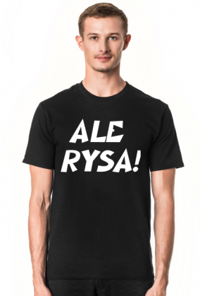ALE RYSA! Koszulka czarna
