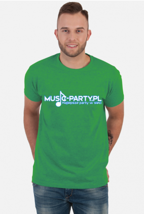 Koszulka Biała Męska Music-Party