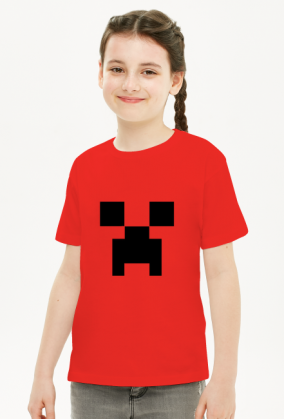 Koszulka Dziewczynka Minecraft Creeper Aww Man