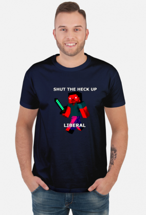 Liberals Minecraft Male T-shirt