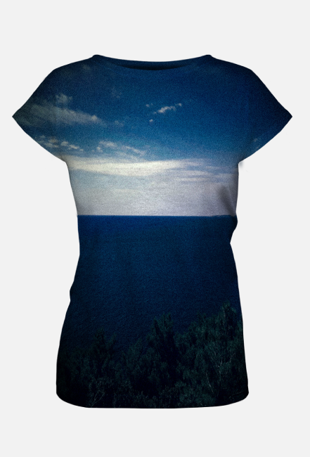 Morskie widoki damska bluzka fullprint