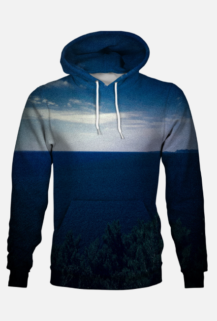 Morskie widoki bluza z kapturem fullprint