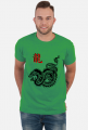Asian Dragon Black męska koszulka