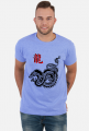 Asian Dragon Black męska koszulka