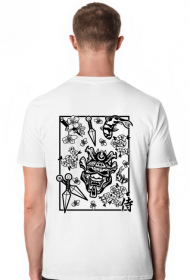 koszulka plecy japonia samurai kanji streetwear