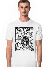 Koszulka japonia samurai kanji streetwear