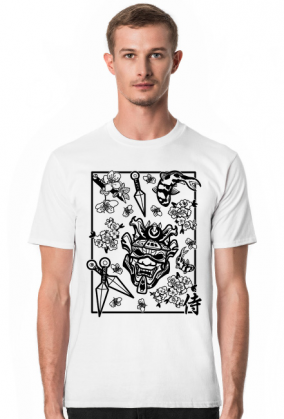 Koszulka japonia samurai kanji streetwear