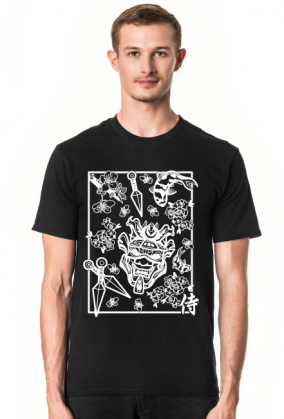 Koszulka japonia samurai kanji streetwear