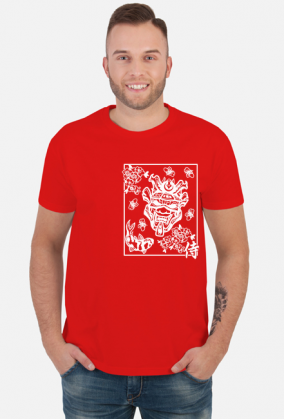 koszulka plecy japonia samurai kanji streetwear