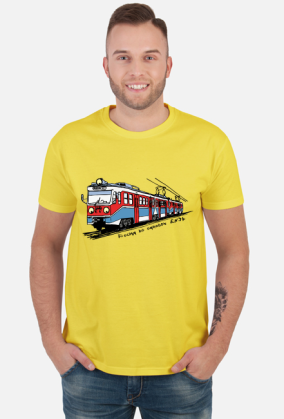 POCIĄG DO OGRODÓW żółty