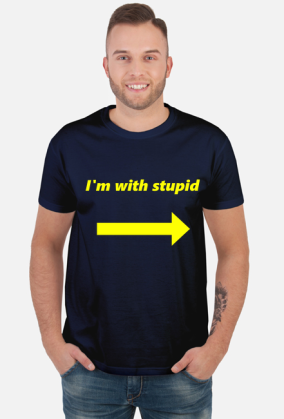 I'm with stupid ( żółty)