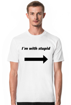 I'm with stupid ( czarny)