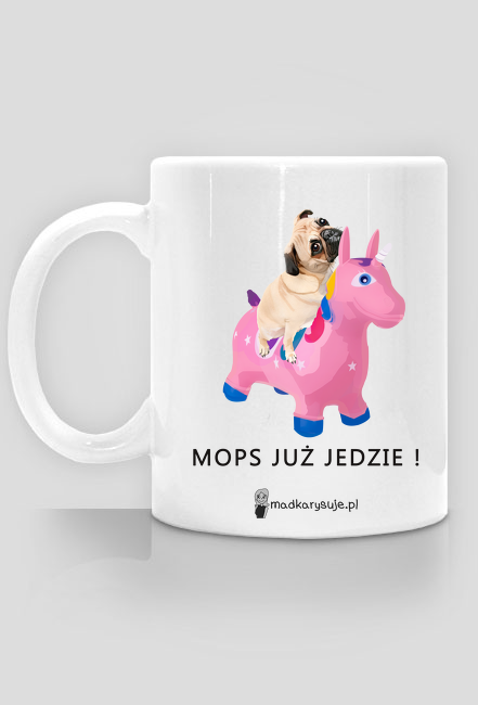 Kubek Mops już jedzie ! mama