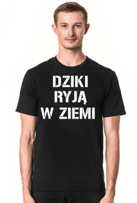 Dziki ryją w ziemi