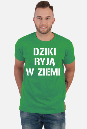 Dziki ryją w ziemi