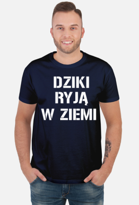 Dziki ryją w ziemi