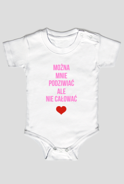 Body NIE CAŁUJ róż napis